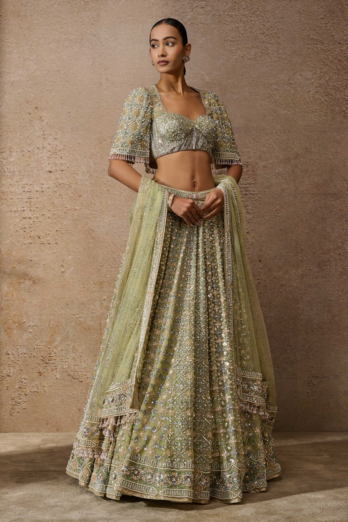Mughal Jaal Classic Embroidered Lehenga - Image 2