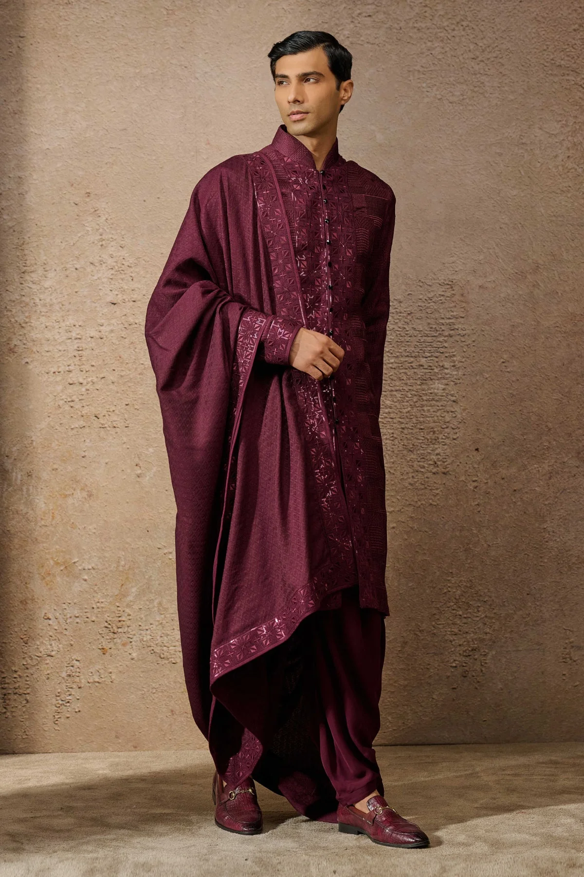 Textured Kurta Set - Image 2